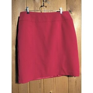 Worthington Above the knee red pencil skirt size 14